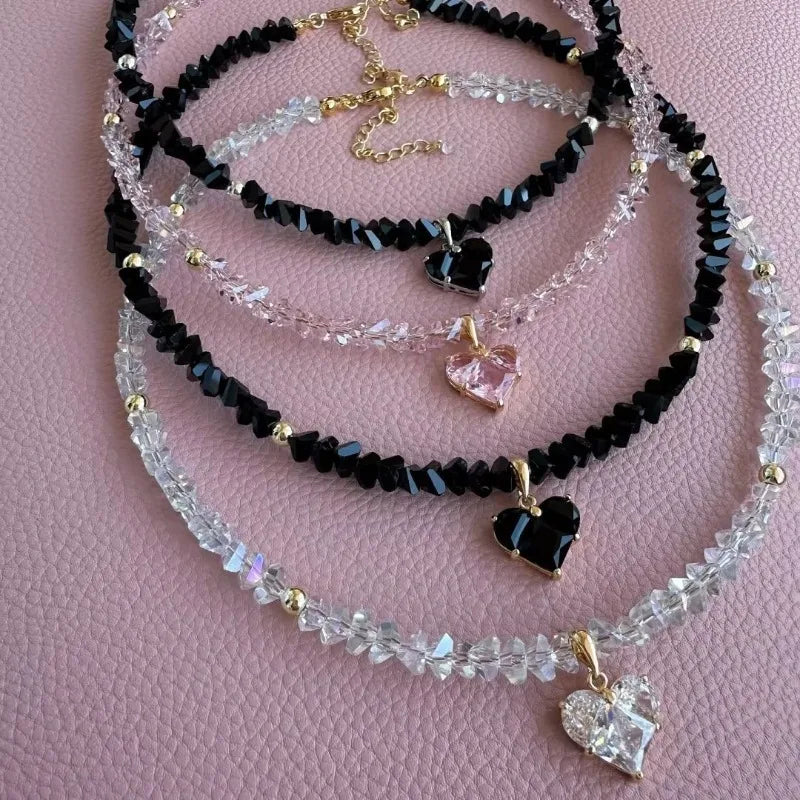 Collar de circonitas Corazón de Cristal