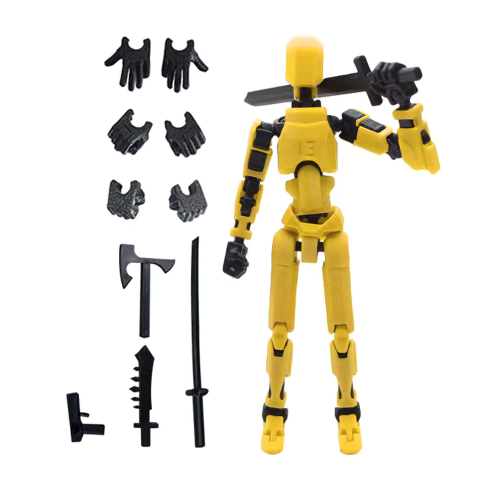 13-Joint Articulated Poseable Dummy Figure – 3D Printed Drawing & Animation Model