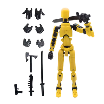 13-Joint Articulated Poseable Dummy Figure – 3D Printed Drawing & Animation Model