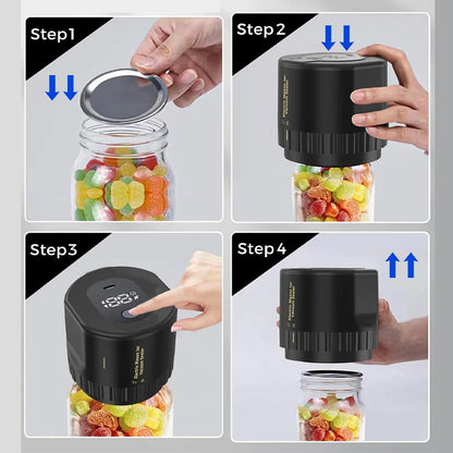 Electric Jar Vacuum Sealer Kit