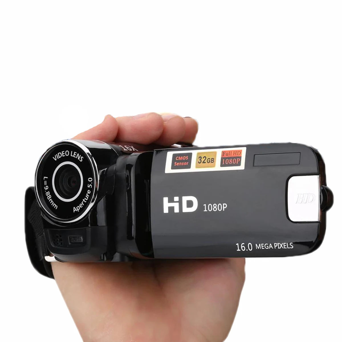 Câmara de Vídeo Digital Full HD 1080p com Ecrã Rotativo