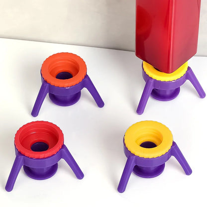 Leakproof Upside-Down Bottle Holder Caps (3-Piece Set)