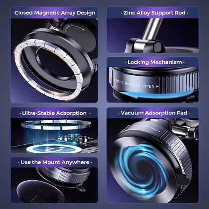 360° Ultra-Suction Magnetic Phone Mount