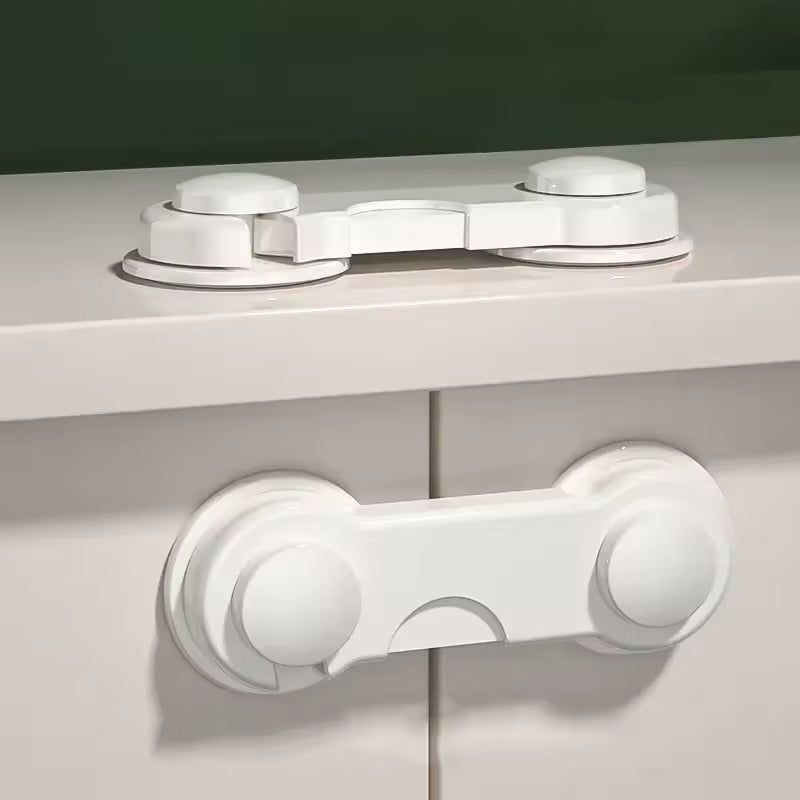 Universal Child Safety Lock for Drawers, Cabinets, and Refrigerators – No-Drill Anti-Pinch Protection