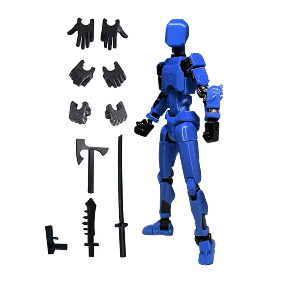 13-Joint Articulated Poseable Dummy Figure – 3D Printed Drawing & Animation Model