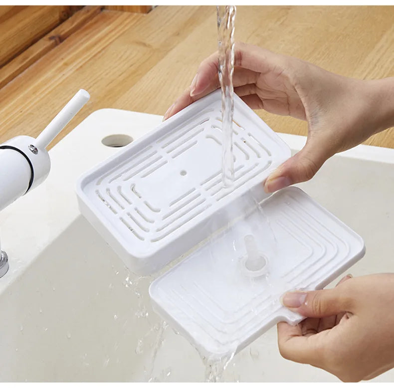 Kitchen Soap Dispenser with Sponge Holder