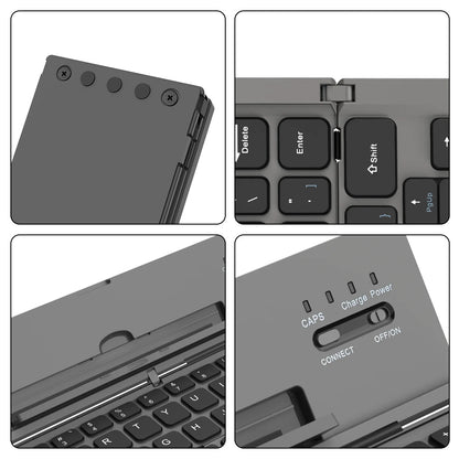 Teclado Bluetooth inalámbrico plegable ultrafino