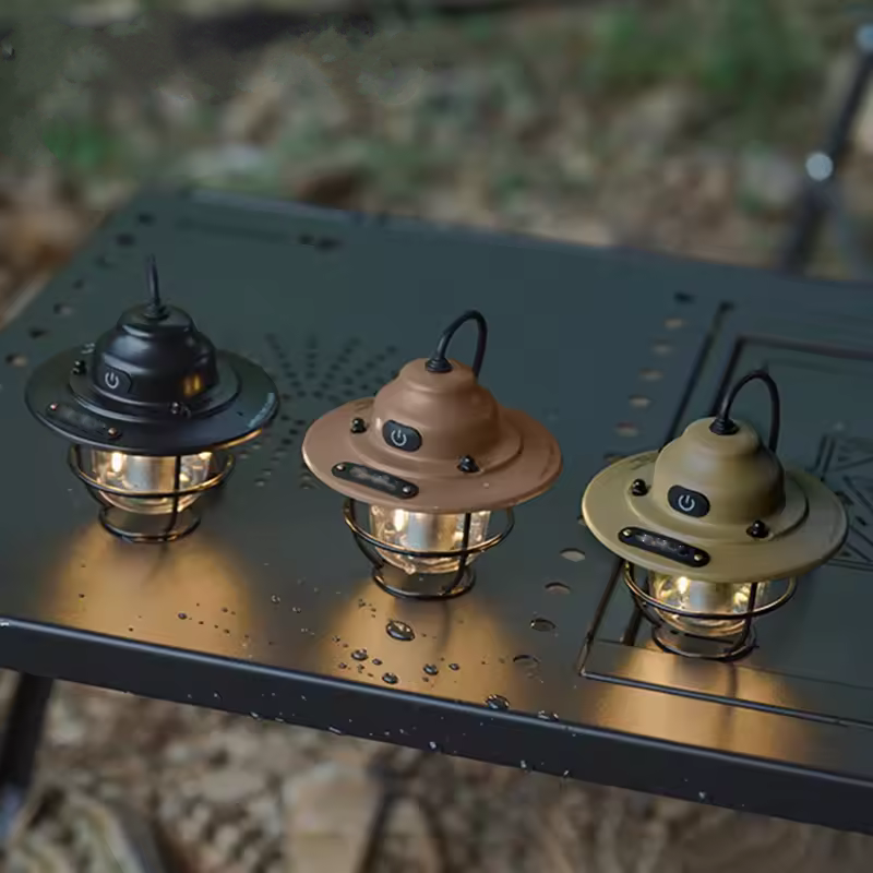 Portable Camping Lantern - Waterproof, Dimmable with Rechargeable 1200mAh Battery