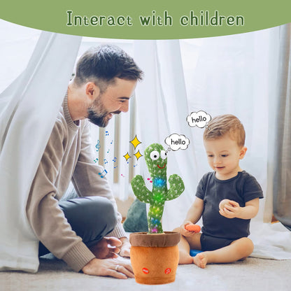 Cactus Bailarín Repite lo que dices – Peluche Electrónico que Canta y Habla