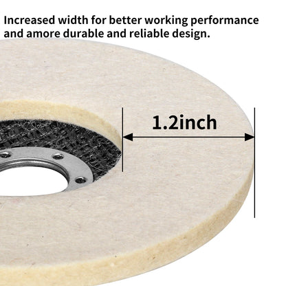 Wool Felt Polishing Disc for Angle Grinder