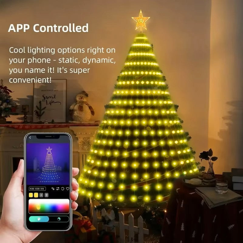 Luzes Estrela de Natal Inteligentes RGB – Controlo por Aplicação Bluetooth