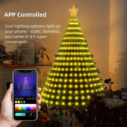 Luzes Estrela de Natal Inteligentes RGB – Controlo por Aplicação Bluetooth