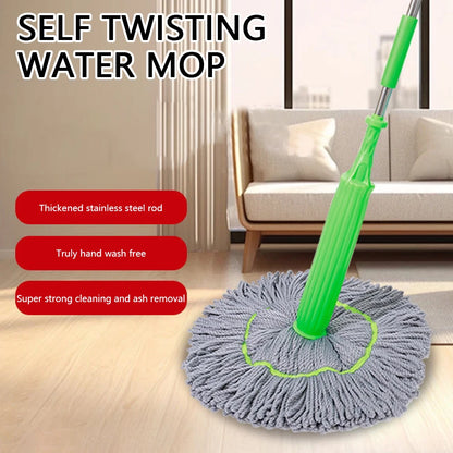 Hands-Free Rotating Microfiber Floor Mop