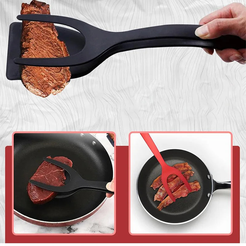 2-in-1 Spatula Tongs for Cooking