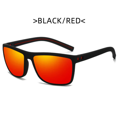 Óculos de Sol Desportivos Polarizados T218 para Homem – Armação Grande Quadrada Antirreflexo – Proteção UV Resistente a Impactos
