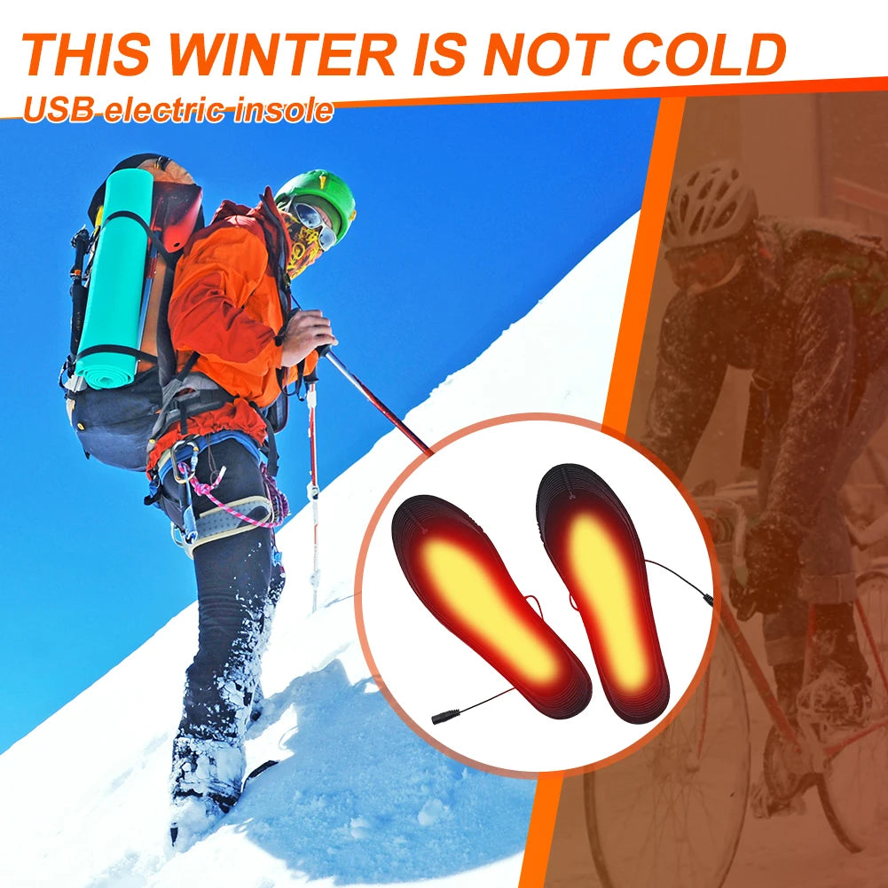 Electric Heated Insoles for Winter Outdoor Activities
