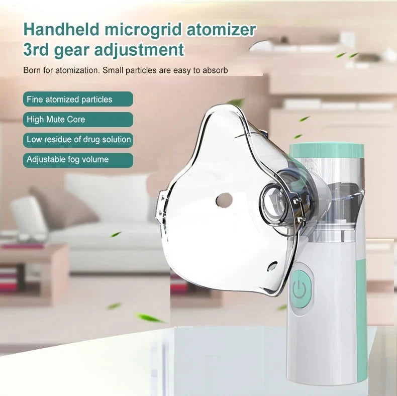 Stream Inhalation Handheld Portable Mini Mesh Nebulizer – Silent Handheld Inhalation Device – Dawn ...