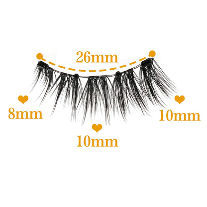 Magnetic False Eyelashes – Natural 3D Wispy Lashes (No Glue Required)