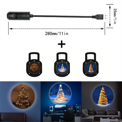 Luz de proyección LED para árbol de Navidad