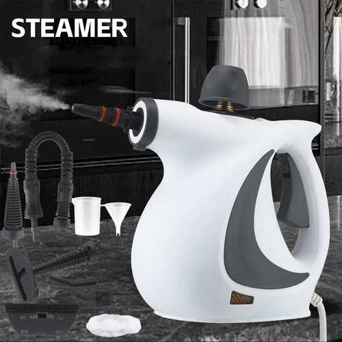 Limpiador a vapor de mano de alta presión de 2500 W – Vaporizador portátil de limpieza profunda para el hogar, la cocina, las juntas de azulejos y el detallado de automóviles