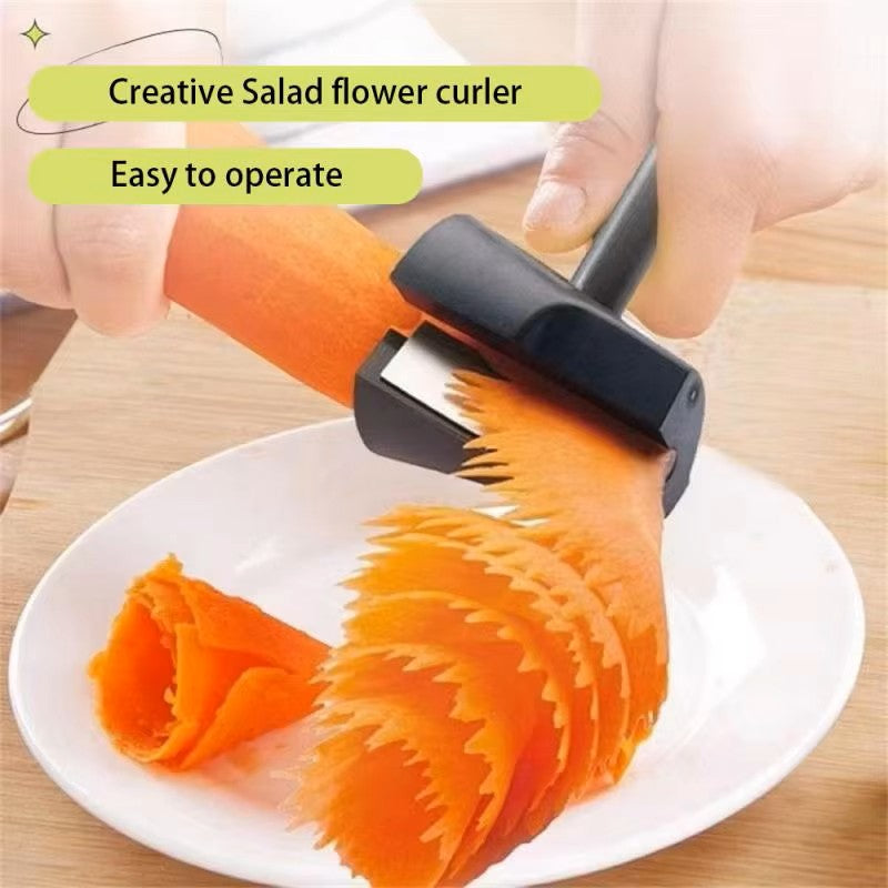 Cortador de Verduras en Espiral – Herramienta Manual de Cocina para Cortar y Decorar