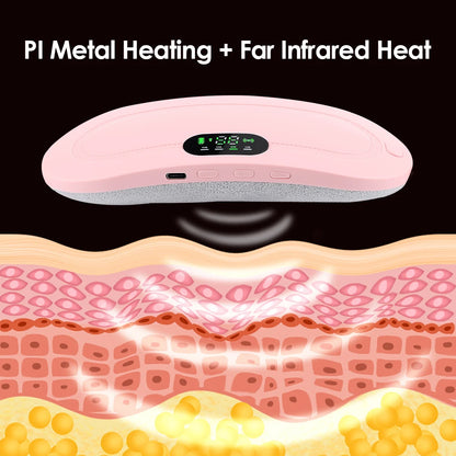 Heated Menstrual Comfort Belt with Warm Compress & Massage Function