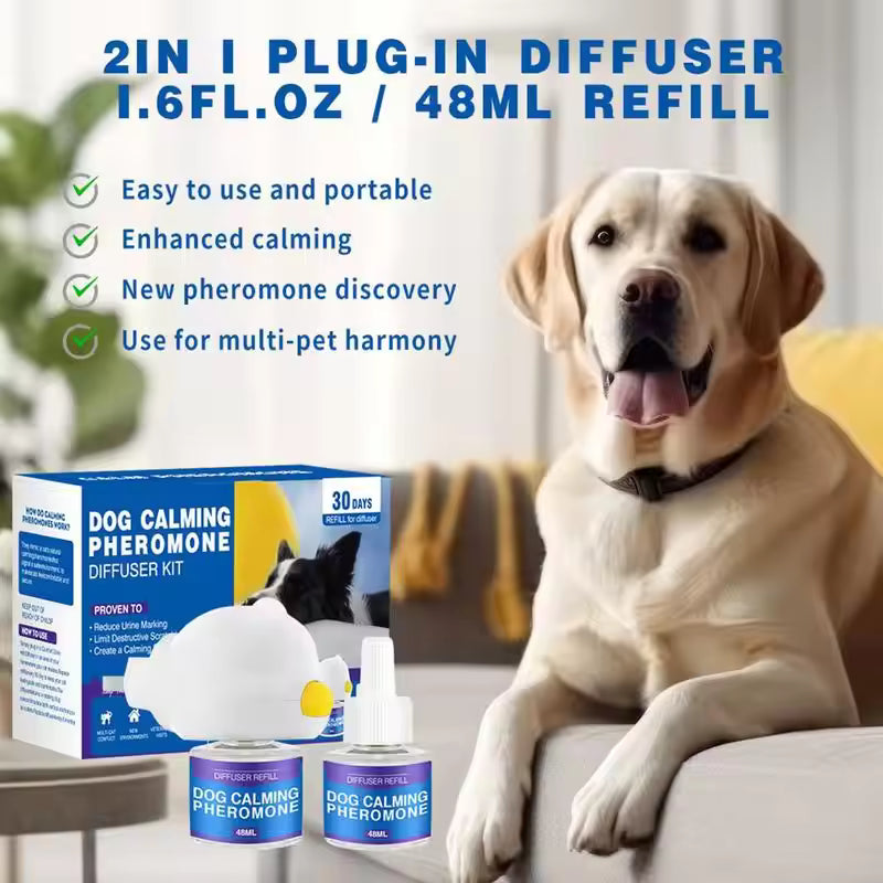 Kit Difusor de Feromonas Calmantes para Animais de Estimação