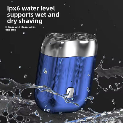 Mini Magnetic Double-Head Electric Shaver