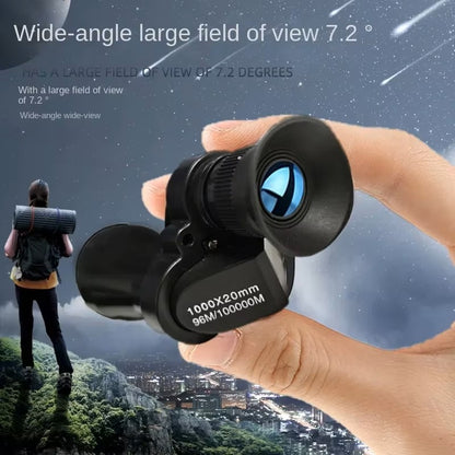 Telescópio Monocular Portátil HD 10-300x40mm – Telescópio de Bolso com Zoom de Alta Potência para Caça, Caminhadas e Pesca