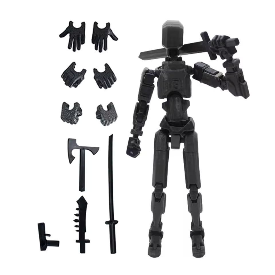 13-Joint Articulated Poseable Dummy Figure – 3D Printed Drawing & Animation Model