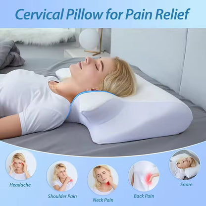 2-in-1 Ergonomic Memory Foam Cervical Pillow