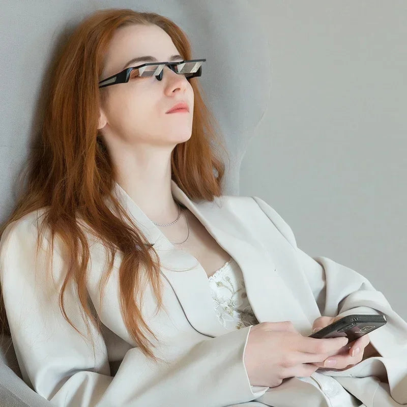 Gafas de lectura y visualización con prisma de 90°