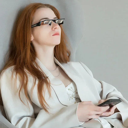 Gafas de lectura y visualización con prisma de 90°