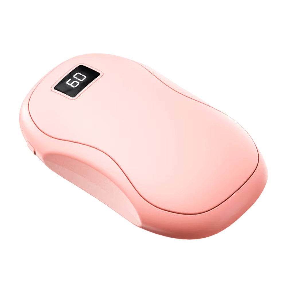 Aquecedor de Mãos Portátil 2 em 1 e Power Bank de 3500mAh – Aquecimento Ajustável de 3 Níveis, Ecrã Digital, Proteção Contra Sobre-aquecimento – Aquecedor de Bolso Compacto para Atividades ao Ar Livre