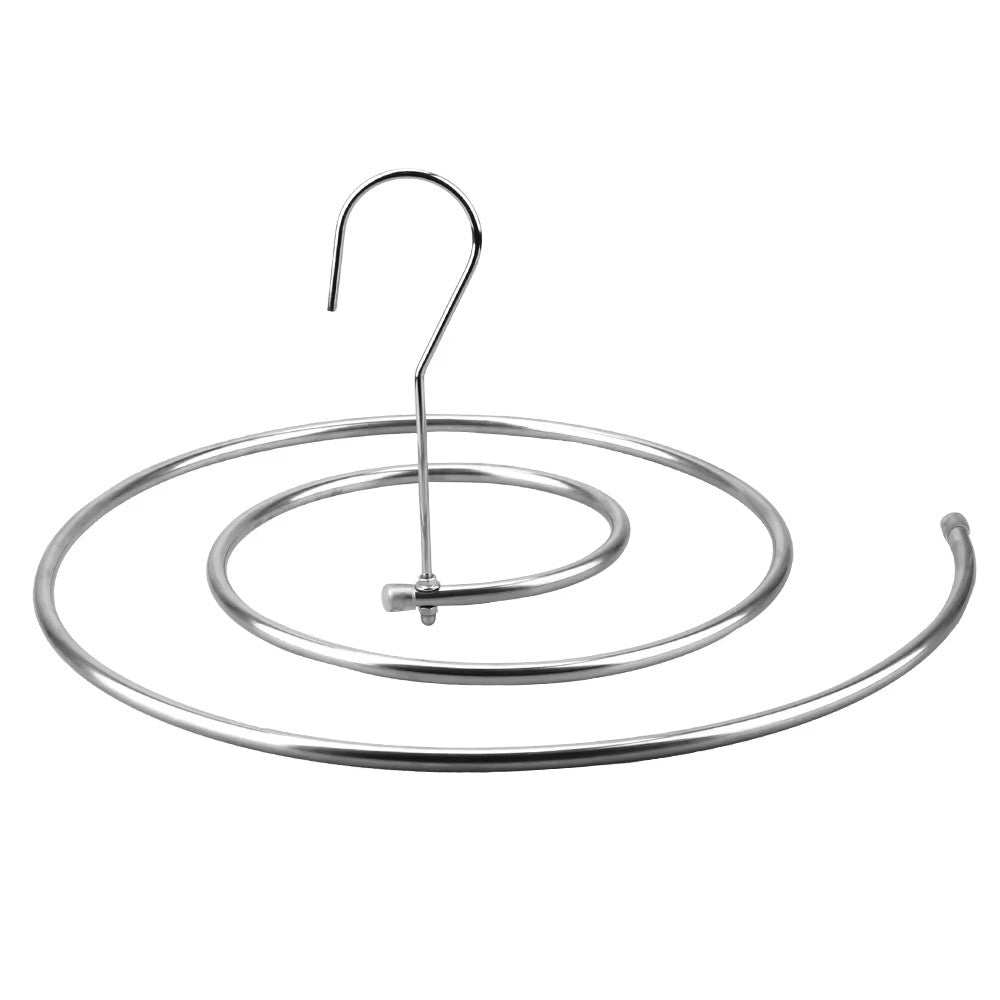 Colgador de sábanas redondo en espiral – Tendedero de acero inoxidable que ahorra espacio para edredones, mantas y ropa de cama grande (Almacenamiento doméstico giratorio)