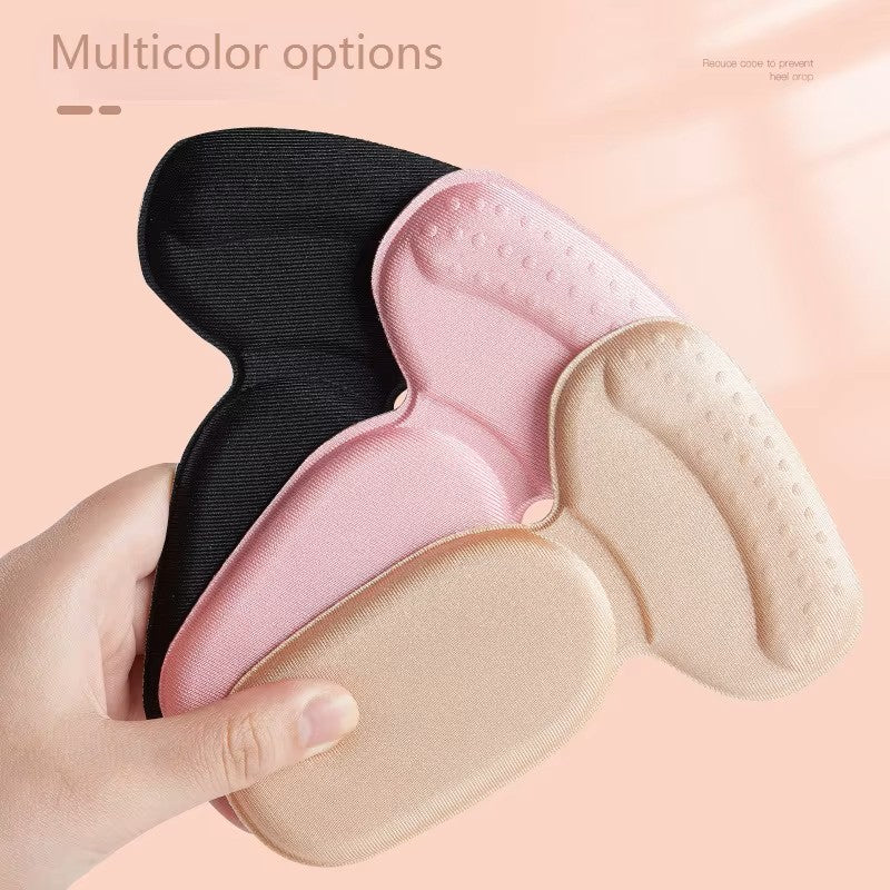 Adesivos de Calcanhar em T e Almofadas para Sapatos - Palmilhas 2 em 1 para Saltos Altos - Palmilhas Antidesgaste e Antiderrapantes