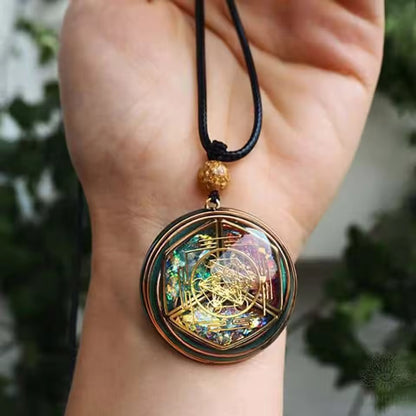 Handcrafted Orgonite Metatron Pendant Necklace