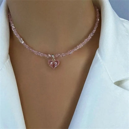 Collar de circonitas Corazón de Cristal
