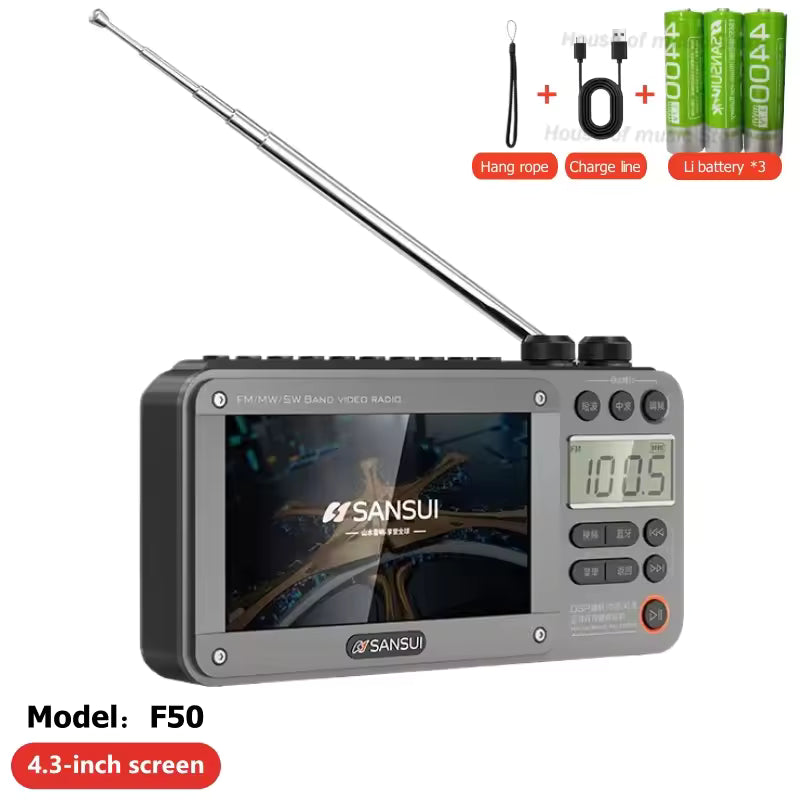 Rádio Multibanda Portátil F50