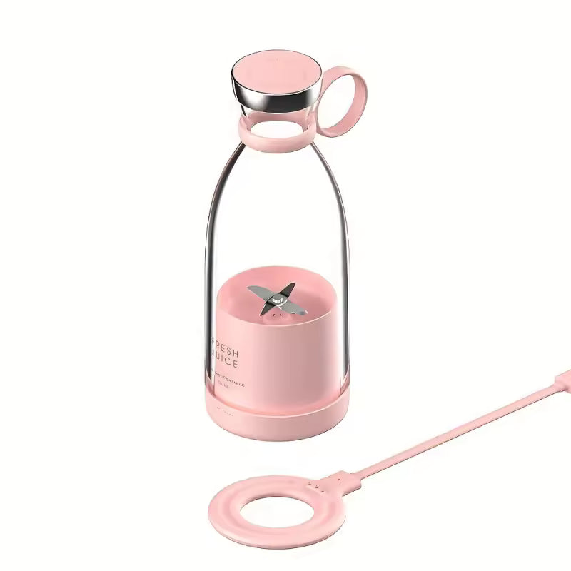 Minibatidora portátil y botella para zumos – Carga inalámbrica USB