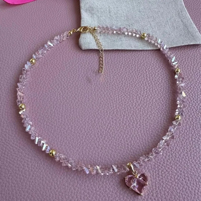 Collar de circonitas Corazón de Cristal