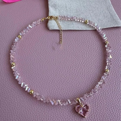 Collar de circonitas Corazón de Cristal