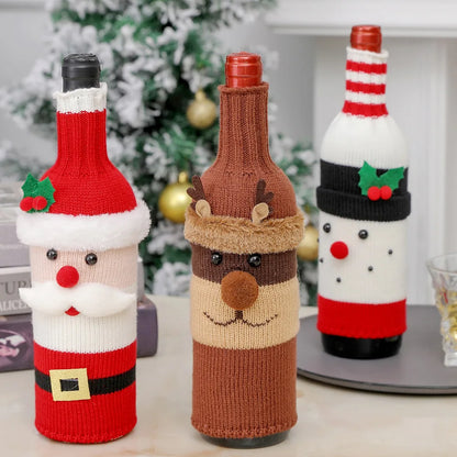 Christmas Wine Bottle Covers