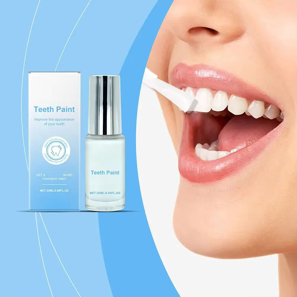 Pintura Branqueadora Instantânea para Dentes – Polimento Dentário Profissional de 20ml para Branqueamento Imediato
