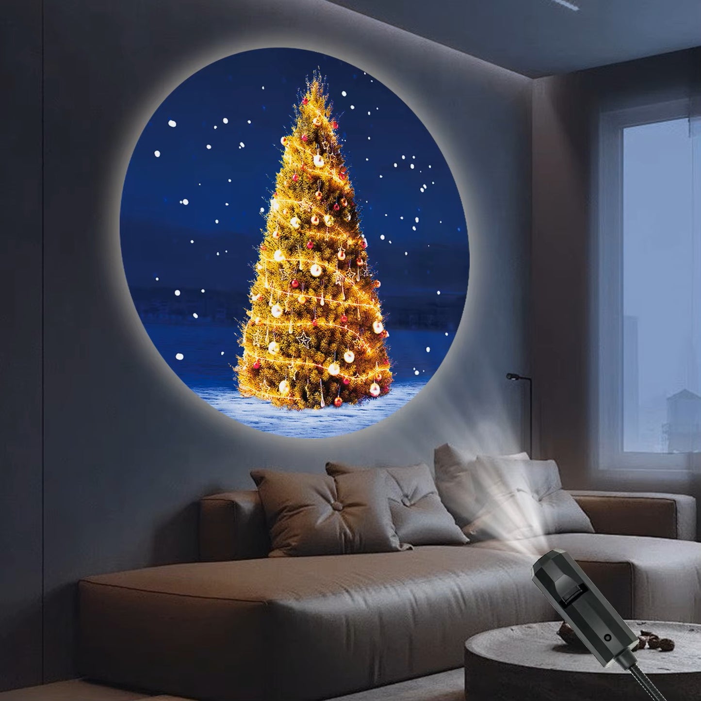 Luz de proyección LED para árbol de Navidad