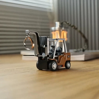Remote-Controlled Alloy Forklift Engineering Vehicle Model