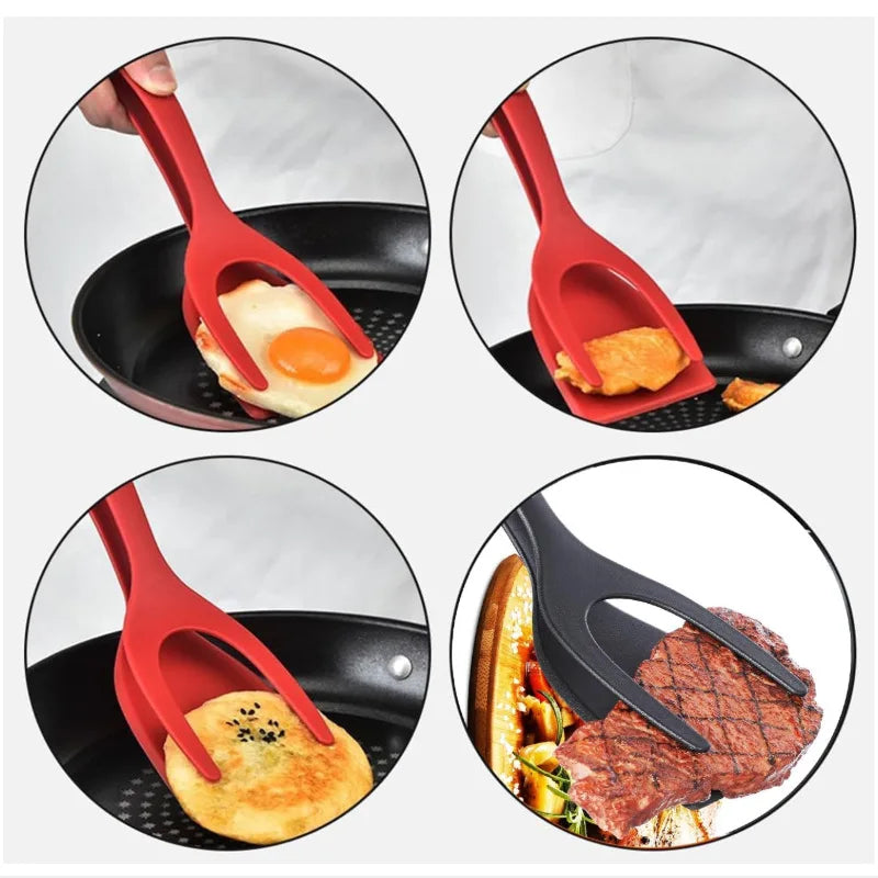 2-in-1 Spatula Tongs for Cooking
