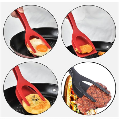 2-in-1 Spatula Tongs for Cooking