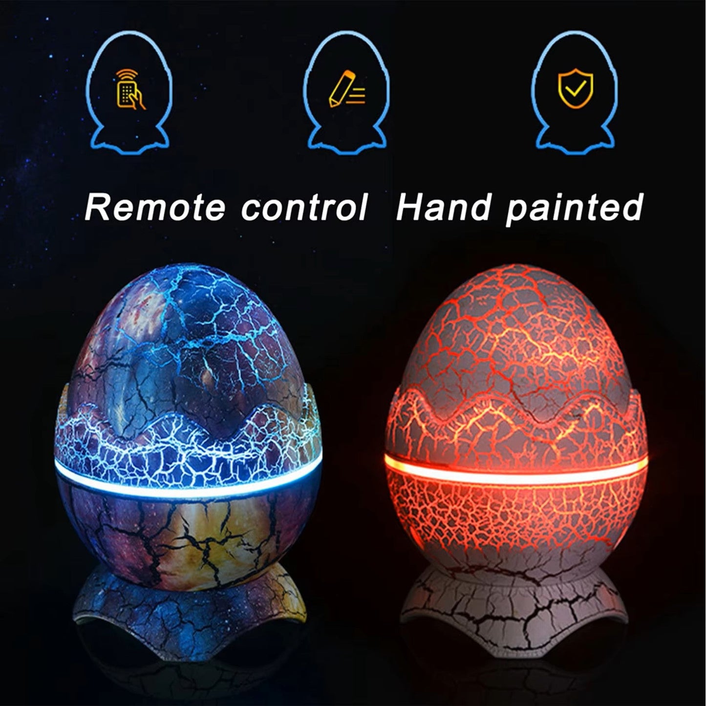 Projetor Galaxy Inteligente Lâmpada Ovo de Dinossauro