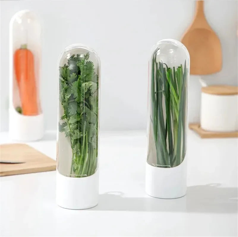 Recipiente para conservar hierbas en el frigorífico